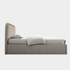 Orenza Beige Linen Bed 180cm - Footer Base