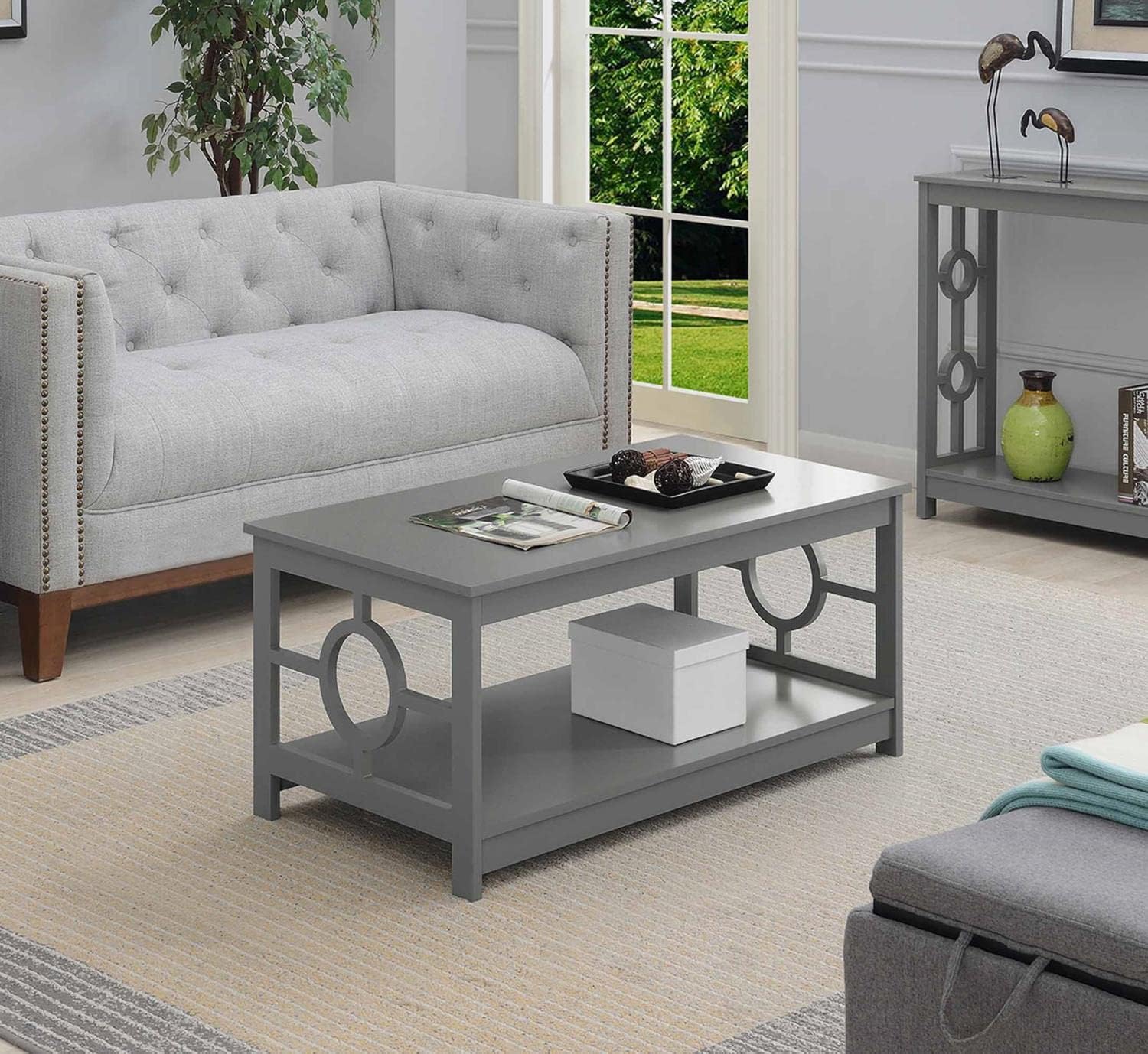 3pce Ring Coffee Table, Side Table & Console