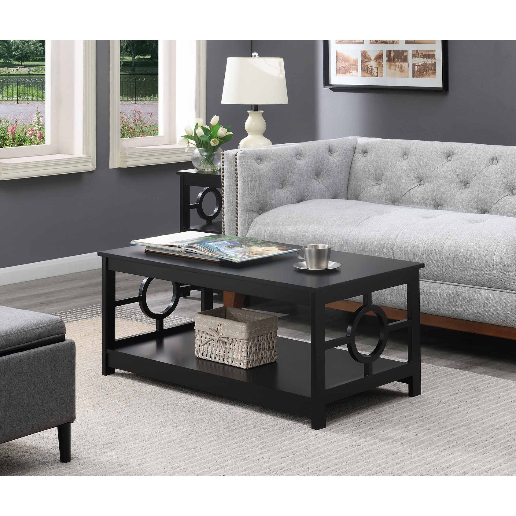 3pce Ring Coffee Table, Side Table & Console