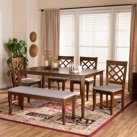 Picture of Sari 6-Person 6-Piece Dining set Brown