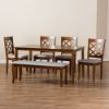 Picture of Sari 6-Person 6-Piece Dining set Brown