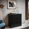 Picture of Glan Black 3-Drawer Unit